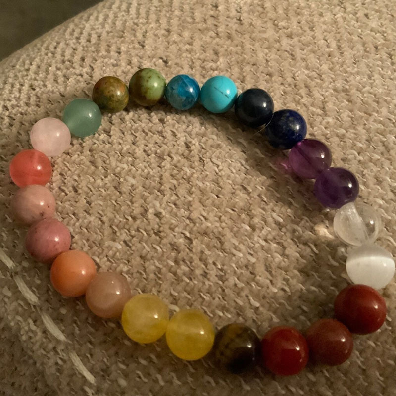 Women's Colored Artificial Natural Stone Bracelet, Everyday Wear